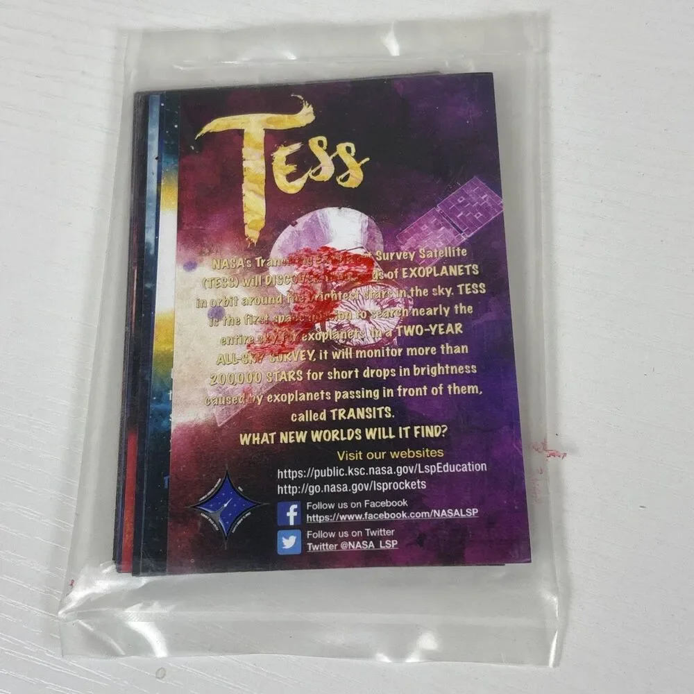 NASA The ABCs of Exoplanets Painted Trading Cards - SEALED Tess